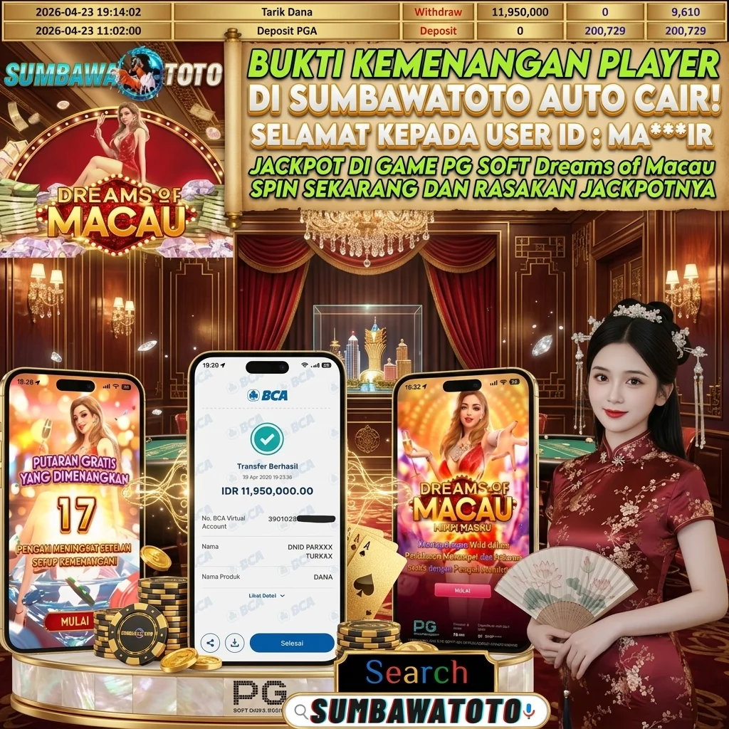 JACKPOT DI GAME PG SOFT DREAMS OF MACAU🔥