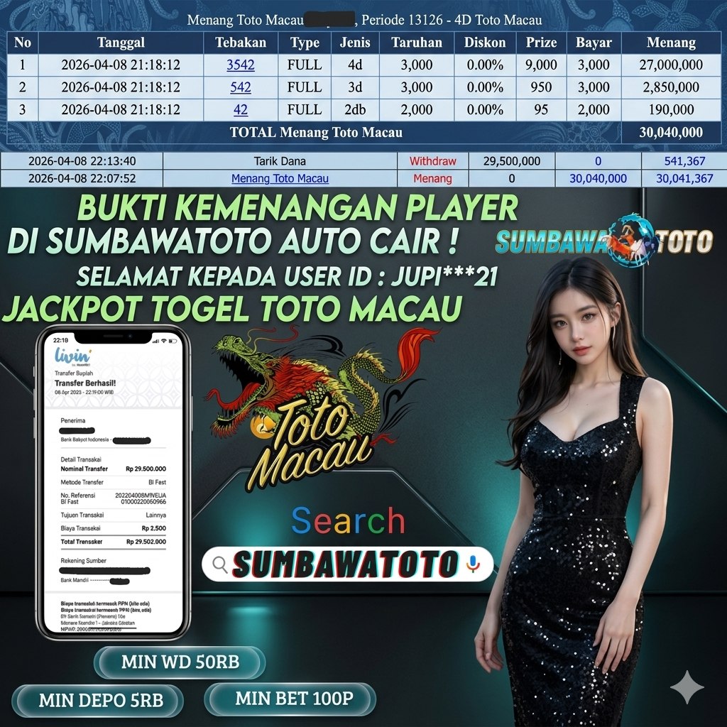 MENANG DI TOTO MACAU🔥